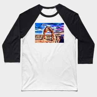 Arches National Park Utah Delicate Arch Landscape Baseball T-Shirt